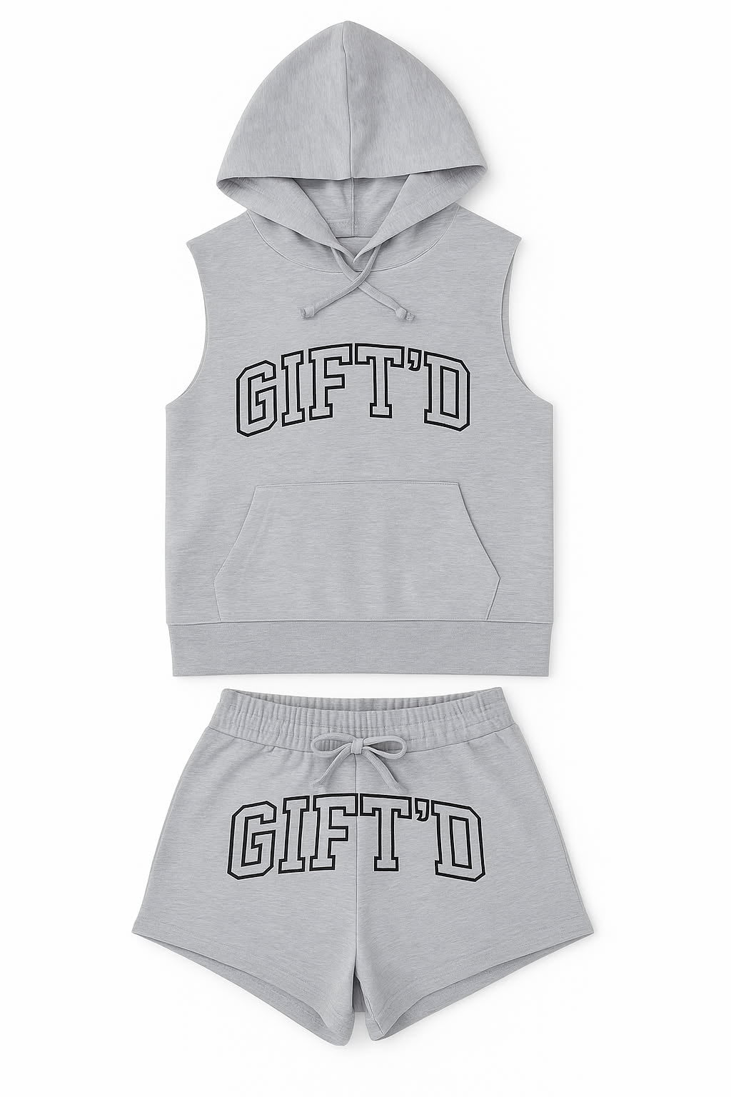 Womens Hooded Crop Short Jogger